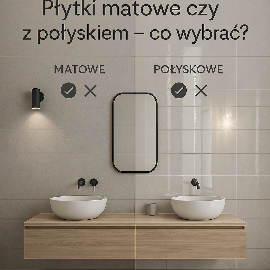 Płytki matowe czy z połyskiem – co wybrać? -Multiwnętrza Płytki matowe czy z połyskiem – co wybrać? - Multiwnętrza