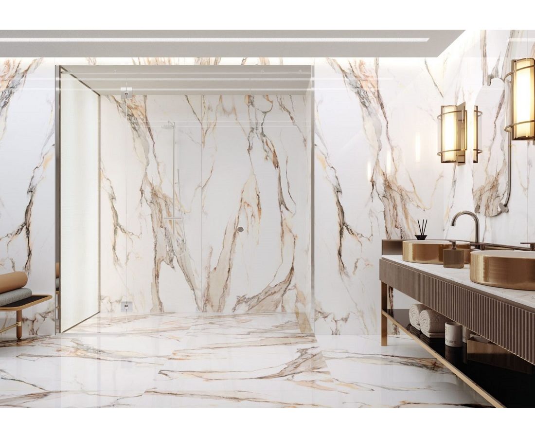 Płytki złote i srebrne we wnętrzach – inspiracje i aranżacje - Multiwnętrza