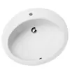 Olympia Ceramica Linea lavabi 62x52cm Umywalka wpuszczana w blat biała