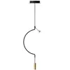 Axolight Liaison P1 32cm Lampa Wisząca Czarno-Złota