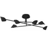 Mantra Cappuccina Lampa Sufitowa/Plafon Czarny 7580