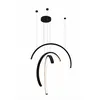 Maxlight p0507 lampa wisząca trio arc matt black