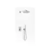 Kohlman Axis Zestaw Prysznicowy Podtynkowy z deszczownicą 25cm Chrom QW210NR25