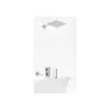 Kohlman Excelent Zestaw Wannowo-prysznicowy Podtynkowy z deszczownicą 40cm Chrom QW211HQ40-007