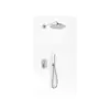 Kohlman Foxal Zestaw Prysznicowy Podtynkowy z deszczownicą 40cm Chrom QW210FR40
