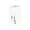 Kohlman Foxal Zestaw Wannowo-prysznicowy Podtynkowy z deszczownicą 40cm Chrom QW211FQ40