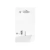 Kohlman Foxal Zestaw Wannowo-prysznicowy Podtynkowy z deszczownicą 20cm Chrom QW211FR20-009