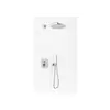 Kohlman Gixs Zestaw Prysznicowy Podtynkowy z deszczownicą 35cm Chrom QW210GR35