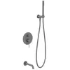 Mobi Northern Gunmetal Brushed Wannowy zestaw podtynkowy Grafit Szczotkowany NZW4232GMB