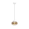 Maxlight p0518 lampa wisząca moonstone amber glass+white marble