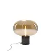 Maxlight t0058 lampa stołowa moonstone amber glass + black marble