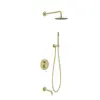 Mobi Northern Gold Brushed Natryskowy Zestaw Podtynkowy z Wylewką Złoto Szczotkowane NZW4240BG