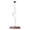 Maxlight p0551 lampa wisząca tamago dark walnut wood