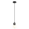 Maxlight p0626 lampa wiszaca modern opal + dark grey 5w