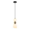 Maxlight p0627 lampa wiszaca modern opal + light grey 13w