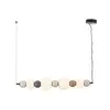 Maxlight p0631 lampa wiszaca modern opal + dark grey + medium brown + light grey 32w