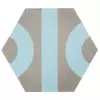 Peronda Roll by Dsignio H. ROLL GREY-BLUE 28,5X24,7 płytka ceramiczna matowa