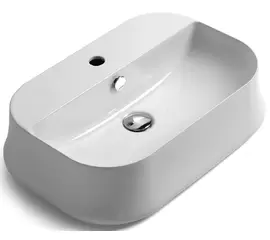 Simas Sharp 60x42cm Umywalka Nablatowa biała