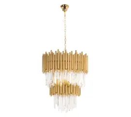Maxlight vogue p0283 lampa wisząca złota