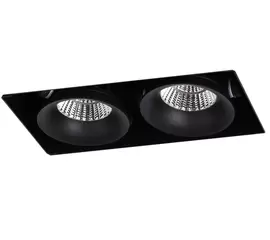 Dobac Baltic Trimless Double Heads Black 2x8W KT6645-2-BK Oprawa podtynkowa
