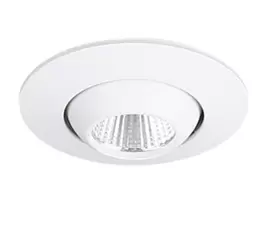 Dobac Yuca Round Tilted White 3W KT6859-WH Oprawa podtynkowa