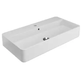 Olympia Ceramica Tratto 80x41cm Umywalka Nablatowa biała