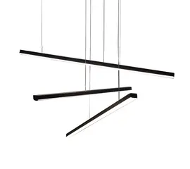 Maxlight trio p0311 lampa wisząca czarna