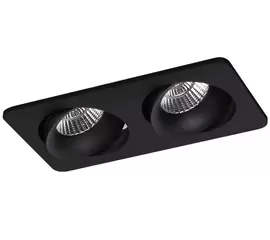 Dobac Arya Double Heads Black 2 x 8W KT6658-2-BK 4000K Oprawa podtynkowa