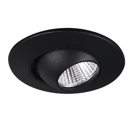 Maxlight yuca round tilted h0105 oprawa podtynkowa czarna