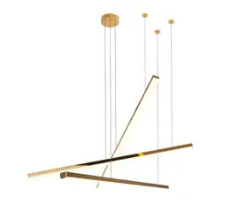 Maxlight trio 3 p0426d lampa wisząca ściemnialna złota