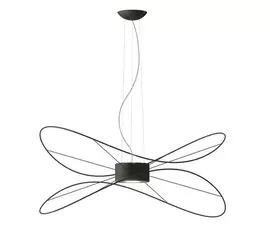 Axolight Hoops 2 Lampa Wisząca Czarna