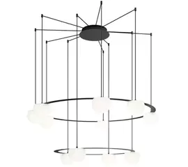 Estiluz Circ Lampa Wisząca Czarna