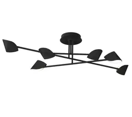 Mantra Cappuccina Lampa Sufitowa/Plafon Czarny 7580