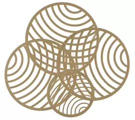 Mantra Collage Lampa Sufitowa/Plafon Złoty 7231