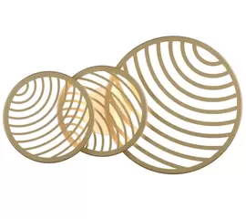 Mantra Collage Lampa Sufitowa/Plafon Złoty 7233