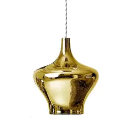 Studio Italia Nostalgia Medium Lampa Wisząca Złota