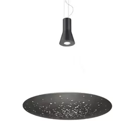 Fabbian Lens Lampa Wisząca Czarna F46 A03 14