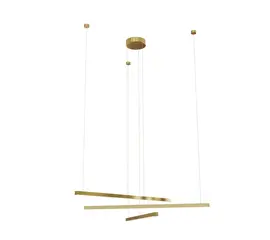 Maxlight trio 3 p0474d lampa wisząca złota szczotkowane ściemnialna