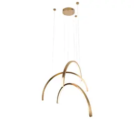Maxlight p0509 lampa wisząca trio arc brushed gold