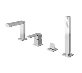 Kohlman Excelent Bateria Wannowa 4-otworowa Chrom QB243H
