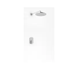 Kohlman Foxal Zestaw Prysznicowy Podtynkowy z deszczownicą 25cm Chrom QW220FR25