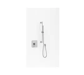 Kohlman Gixs Zestaw Prysznicowy Podtynkowy z drążkiem 65cm Chrom QW220GSP4