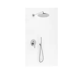 Kohlman Proxima Zestaw Prysznicowy Podtynkowy z deszczownicą 20cm Chrom QW210PR20