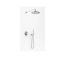 Kohlman Axel Zestaw Prysznicowy Podtynkowy z deszczownicą 25cm Chrom QW210AR25