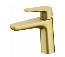 Mobi Nature Gold Brushed Bateria Umywalkowa Niska Złoto Szczotkowane NTB3015BG