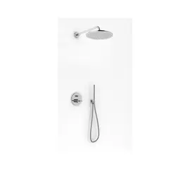 Kohlman Maxima Zestaw Prysznicowy Podtynkowy z deszczownicą 35cm Chrom QW210MR35