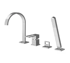 Kohlman Nexen-S Bateria Wannowa 4-otworowa Chrom SQB244U