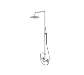 Kohlman Roxin Zestaw Prysznicowy Ścienny Chrom QW276R