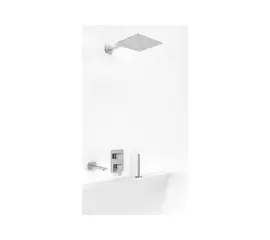 Kohlman Saxo Zestaw Prysznicowy Podtynkowy z deszczownicą 20cm Chrom QW211SQ20-007