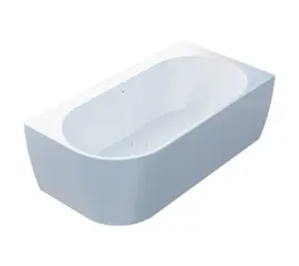 Vayer Lumina Wanna Laminowana Wolnostojąca Przyścienna Narożna z Panelem i Stelażem 159x84x58 Lewa